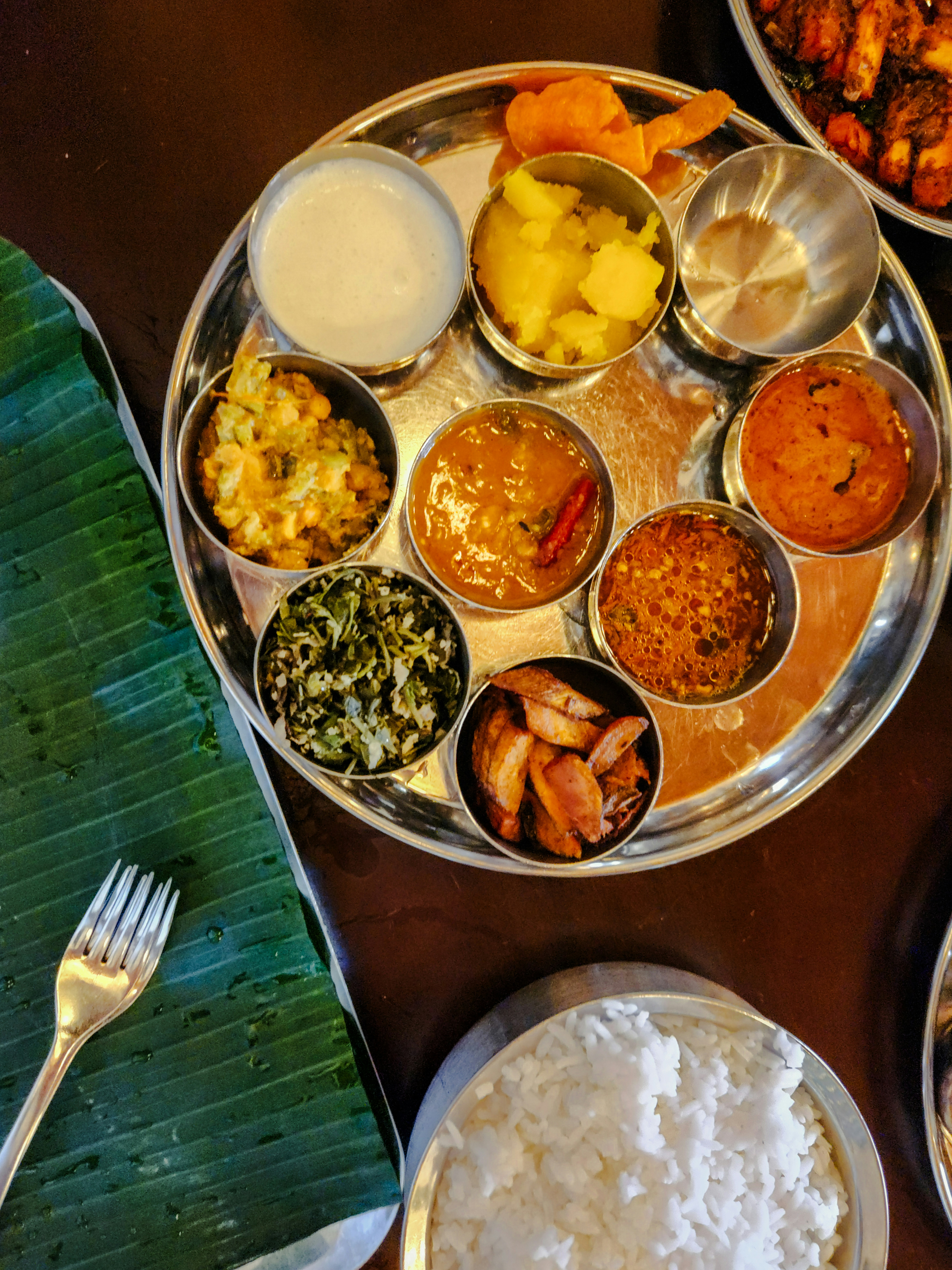 Indian food thali